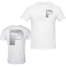 Load image into Gallery viewer, powerstroke silver diesel power front &amp; back ford power stroke diesel t-shirt tee s-5xl