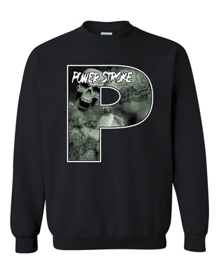 skull big design p powerstroke sweatshirt unisex crewneck sweatshirt tee