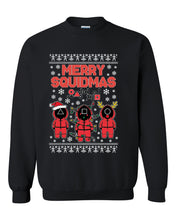 Load image into Gallery viewer, squad game merry squidmas christmas sweater xmas crewneck sweatshirt tee