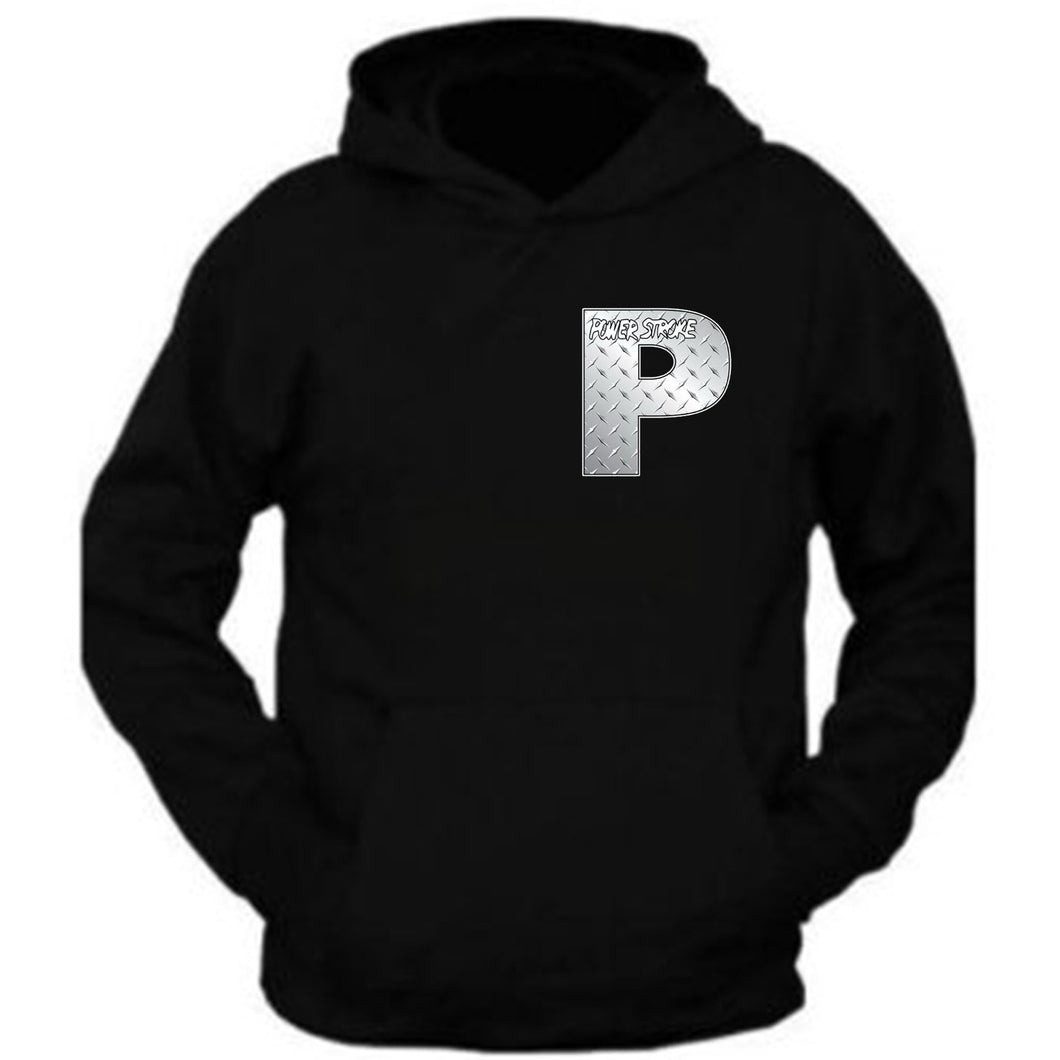 power stroke silver metal diesel power hoodie ford power stroke diesel hoodie