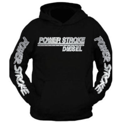 power stroke silver metal diesel power hoodie ford power stroke diesel hoodie