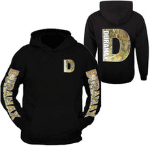 Load image into Gallery viewer, duramax camo pocket design color black hoodie hooded sweatshirt front &amp; back s-5xl