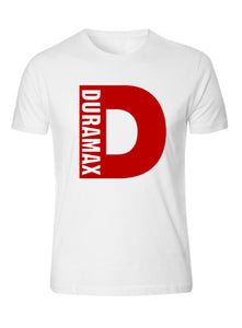 duramax red big design t-shirt unisex color black & white tee