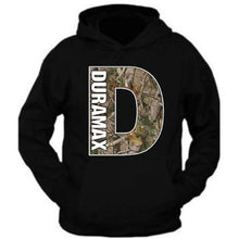 Load image into Gallery viewer, duramax camo big design color black hoodie hooded sweatshirt s-5xl