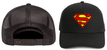 Load image into Gallery viewer, superman hats snap back cap one size fits most all colors red &amp; yellow / one size