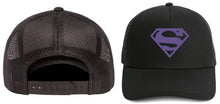 Load image into Gallery viewer, superman hats snap back cap one size fits most all colors purple / one size