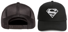 Load image into Gallery viewer, superman hats snap back cap one size fits most all colors gray / one size