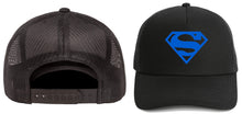 Load image into Gallery viewer, superman hats snap back cap one size fits most all colors blue / one size