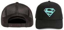 Load image into Gallery viewer, superman hats snap back cap one size fits most all colors mint / one size
