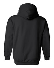 Load image into Gallery viewer, white duramax design color black hoodie hooded sweatshirt