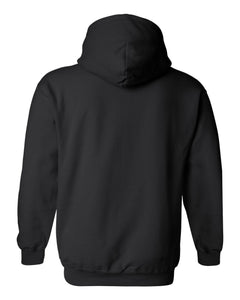 pink duramax pocket design color black hoodie hooded sweatshirt front the back is plain