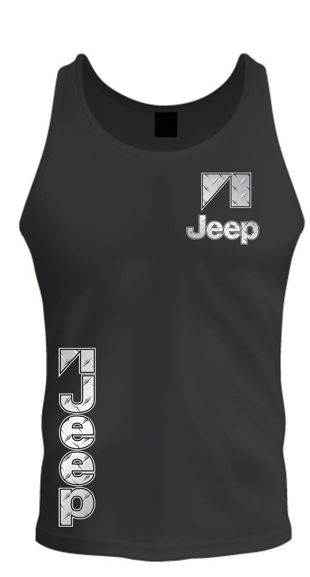 new silver metal jeep 4x4 off road s-2xl tee tank top