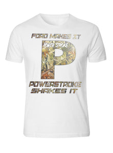 powerstroke camo diesel power front ford power stroke diesel t-shirt tee