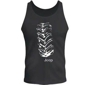 white jeep wheel  4x4 /// off road tee s-2xl tee tank top
