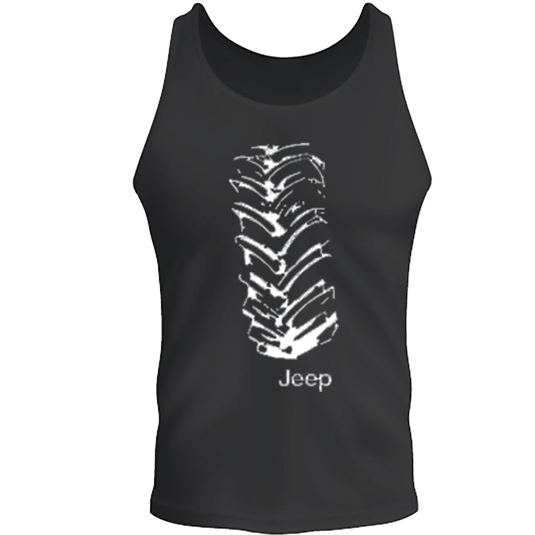 white jeep wheel  4x4 /// off road tee s-2xl tee tank top
