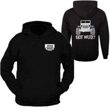 Load image into Gallery viewer, jeep hoodie pocket /// white jeep sweatshirt got mud // s-2xl /// 4x4 /// off road