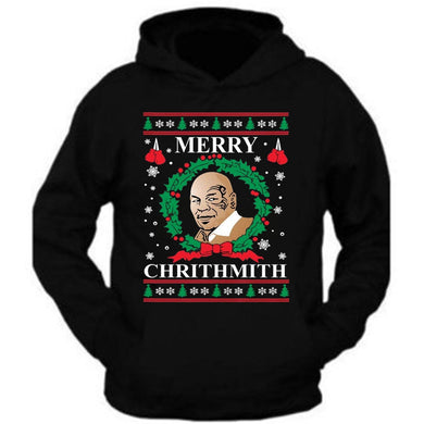 merry chrithmith mike tyson ugly christmas hoodie
