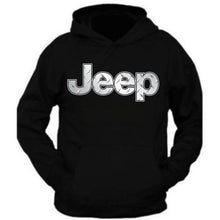 Load image into Gallery viewer, jeep silver tee /// silver metal tee// s-2xl /// 4x4 /// off road black hoodie hooded sweatshirt