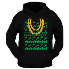 Load image into Gallery viewer, christmas weed hoodie dabbing santa ugly christmas sweater