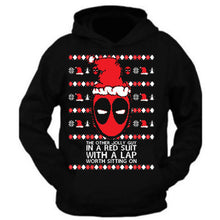 Load image into Gallery viewer, christmas hoodie deadpool ugly christmas sweater