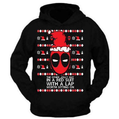 christmas hoodie deadpool ugly christmas sweater