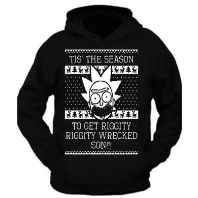 christmas hoodie is the season to get riggity christmas sweater