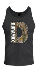 Load image into Gallery viewer, duramax camo big design color black tee tank top