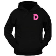 Load image into Gallery viewer, pink duramax design color black hoodie hooded sweatshirt