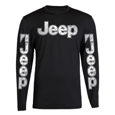 new silver jeep s - 2xl 4x4 off road long sleeve tee