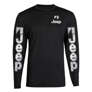 silver metal jeep s - 2xl 4x4 off road long sleeve tee