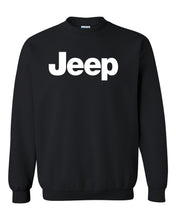 Load image into Gallery viewer, white jeep sweatshirt unisex crewneck sweatshirt tee