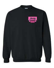 Load image into Gallery viewer, pink jeep sweatshirt unisex crewneck sweatshirt tee