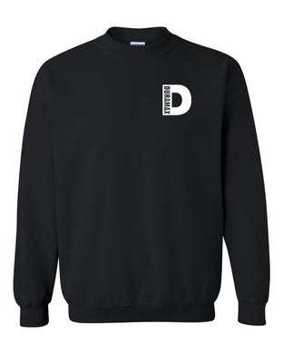 duramax white small design color black unisex black crewneck sweatshirt tee