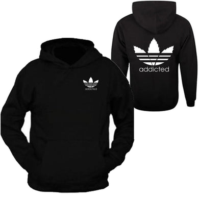 addicted tee hoodie sweatshirt weed blunt kush dope swag marijuana shirt flag front