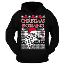 Load image into Gallery viewer, christmas hoodie christmas is coming santa ugly christmas sweater