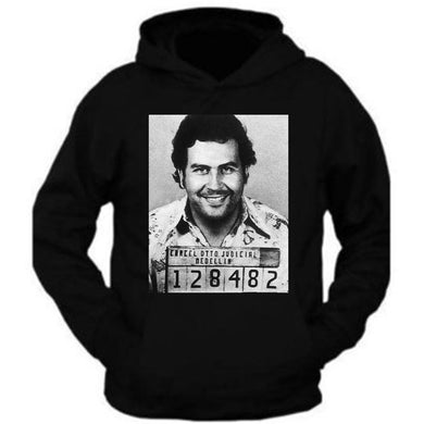 pablo escobar smiling mug shot adult mens hoodie pablo escobar plug tee plata o plomo columbian drug lord medellin