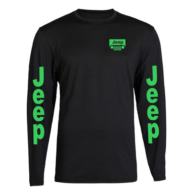 jeep girl tee long sleeve ///neon green long sleeve // s-2xl /// 4x4 /// off road long sleeve tee