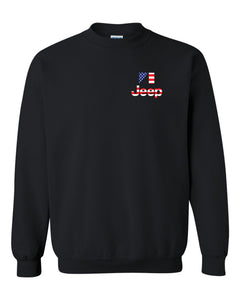 usa flag jeep usa tee s-2xl 4x4 off crewneck sweatshirt tee
