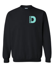 Load image into Gallery viewer, duramax small mint design color black unisex crewneck sweatshirt tee