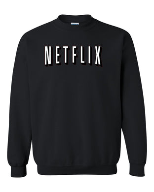 netflix movie netflix and chill halloween costum unisex crewneck sweatshirt tee