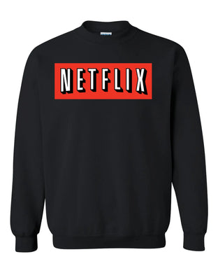 netflix movie netflix and chill halloween costum unisex crewneck sweatshirt tee