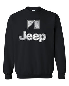 jeep silver tee /// silver metal tee// s-2xl /// 4x4 /// off road black  unisex black crewneck sweatshirt tee