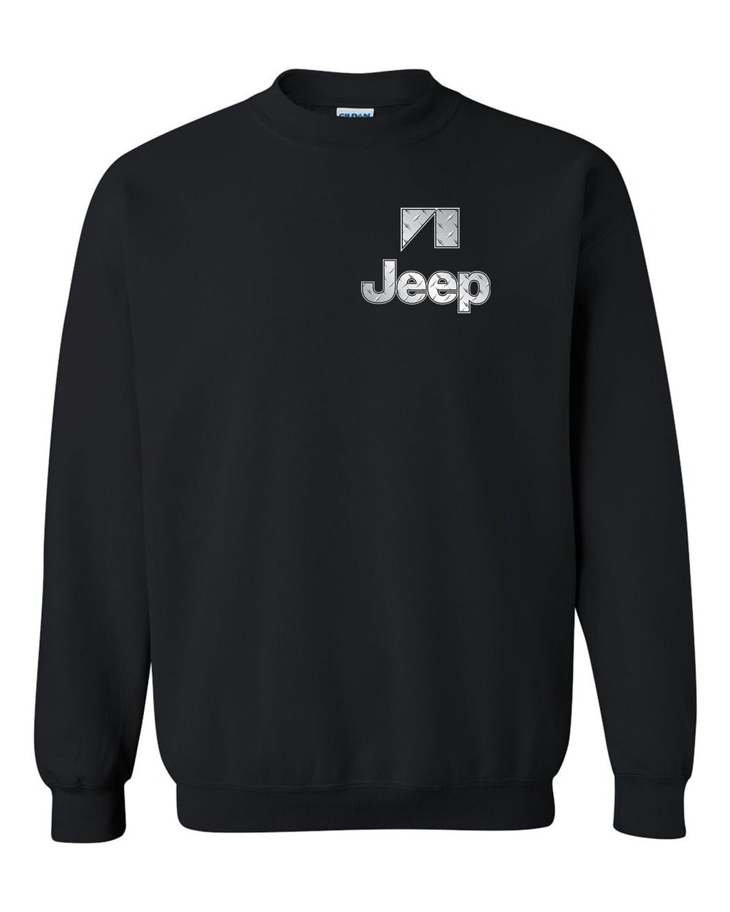 jeep silver tee /// silver metal tee// s-2xl /// 4x4 /// off road black  unisex black crewneck sweatshirt tee