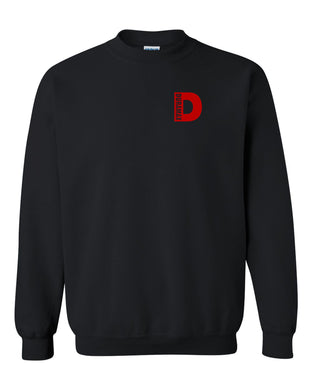 duramax red small design color black unisex black crewneck sweatshirt tee
