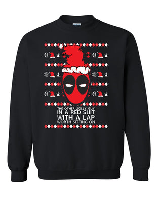 christmas deadpool ugly christmas sweater crewneck sweatshirt tee