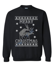 Load image into Gallery viewer, christmas merry christmas santa deer christmas sweater xmas crewneck sweatshirt tee