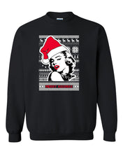 Load image into Gallery viewer, merry kissmas marilyn monroe christmas sweater unisex xmas crewneck sweatshirt tee