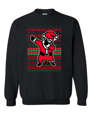 christmas dabb dabbing santa ugly christmas sweater xmas crewneck sweatshirt tee