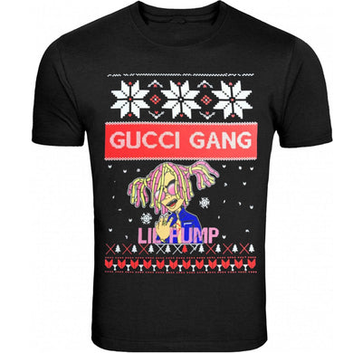 christmas gucci gang raper lil pump christmas ugly christmas s - 5xl t-shirt tee