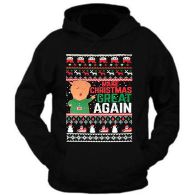 christmas hoodie make christmas great again trump christmas sweater